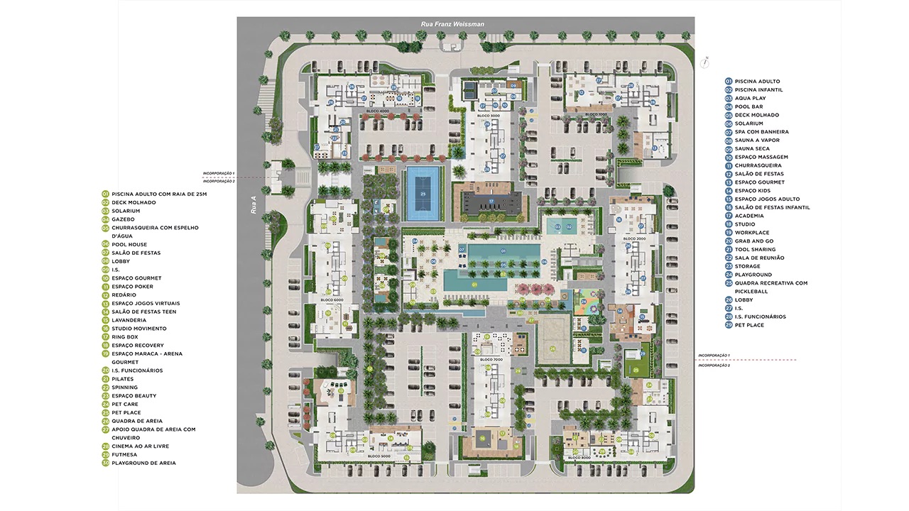 Masterplan de implantação do Grand Quartier Rio 2