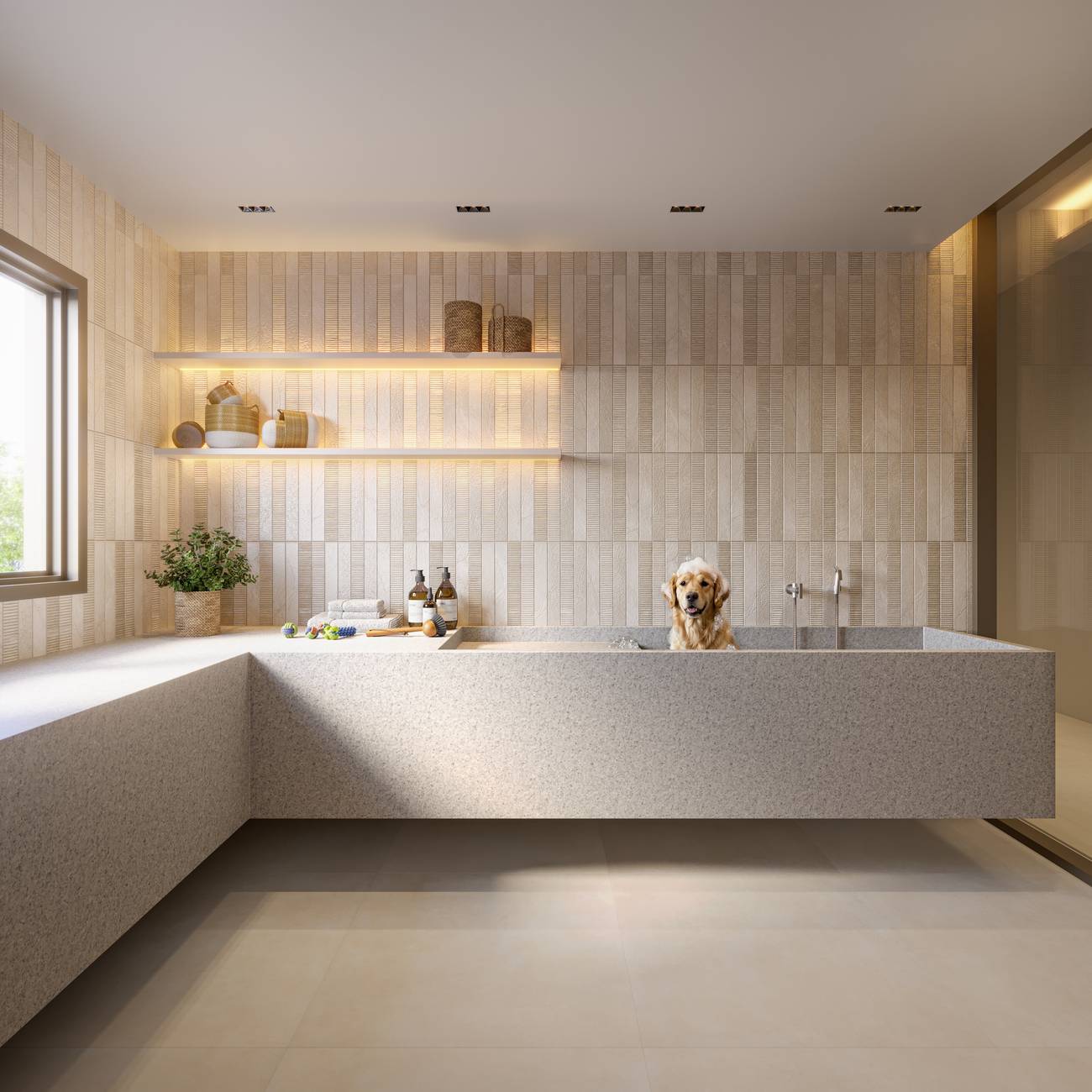 Perspectiva ilustrada do Pet Care do Marino by Breton